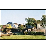 A S/B coal passes the old Kennesaw Depot.